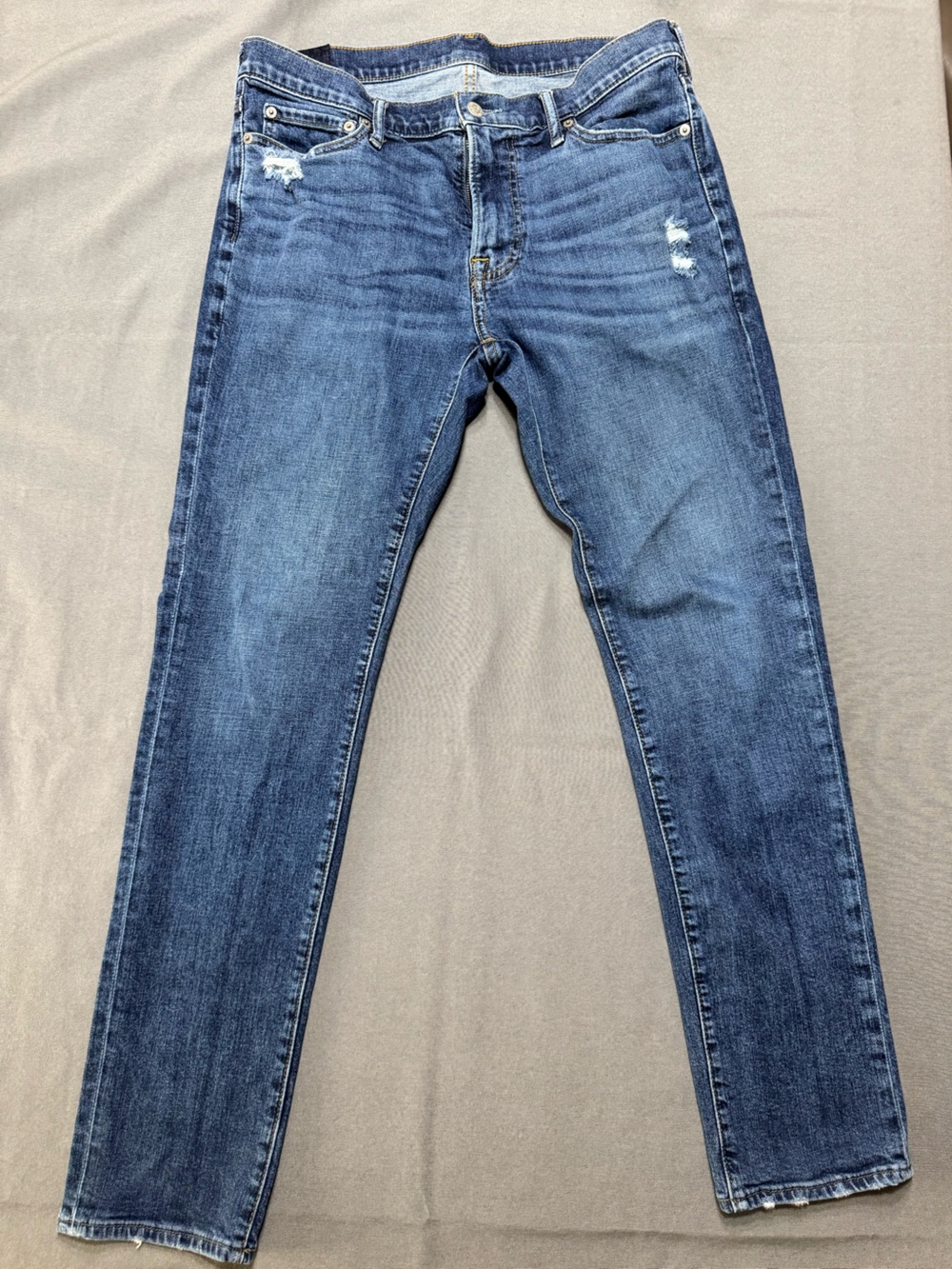 Abercrombie & Fitch Langdon Skinny Stretch Jeans Men’s 34x32 Distressed